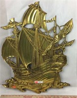 Vintage Syroco Styled Ship Wall Decoration