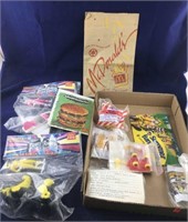 Small Box of McDonalds Happy Meal Toys, etc