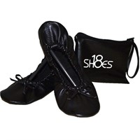 P3532  Shoes8teen Travel Ballet Flats, Carrying Ca