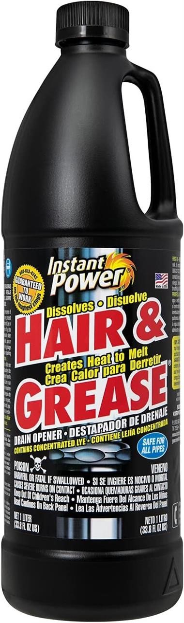 Instant Power Hair and Grease Drain Opener 33.8 OZ