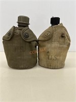 Vintage US Military water canteens (2)