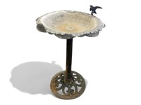 Vintage Cast Metal Bird Bath