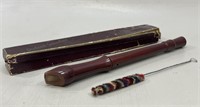 Dulcet Scholar Wood Recorder w/ Cleaner & Box