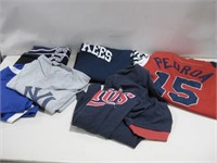 Six MLB Baseball Jerseys & Shirts Assorted Sz