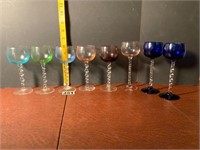 Multi Color Glass Cordials