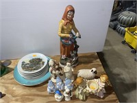 Plates and figurines