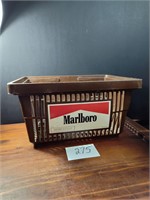 Vintage Marlboro Advertising Shopping Basket