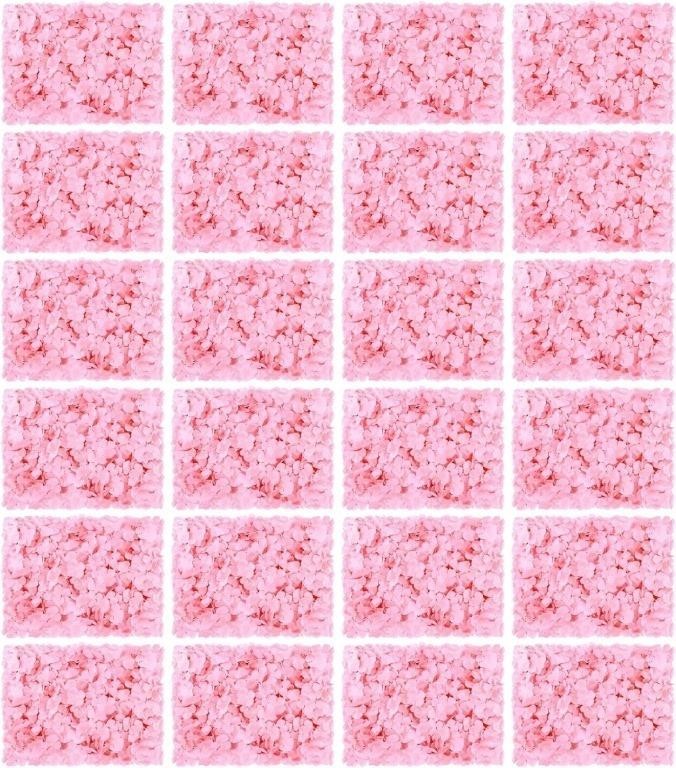 24 Packs Flower Wall Panels  12 x 16  Pink