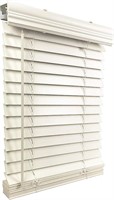 *NEW*$195 2" Faux Wood Cordless Window Blind