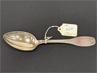 Coin silver serving spoon by William Kendrick