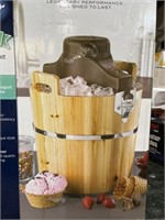 Oster Ice Cream Shop 4 quart wooden bucket Ice