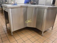 T Shaped SS Cashier's Table