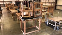 3-Wooden Work Tables, Various Sizes