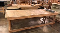 2-Wooden Work Tables 8" Long,