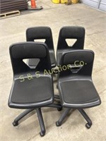 (4) Rolling Task Chairs