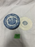 (10) Liberty Blue Monticello Bread / Butter Plate