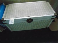 Wicker Trunk with Stand & Wastebasket