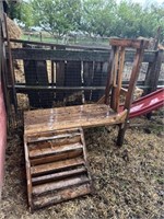 Sheep or Goat Milking Stand with Steps