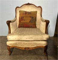 Mid Century French Style Parlor Arm Chair