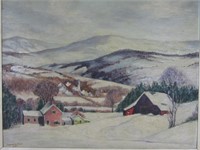 Josephine Koch 1954 Snowy Landscape