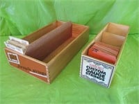 2 Wood Guitar String Boxes