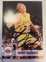 Lakers Kurt Rambis Signed Card with COA