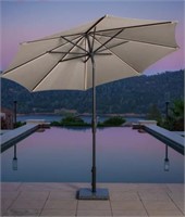 Sunvilla 10' Round Solar LED Market Umbrella $165