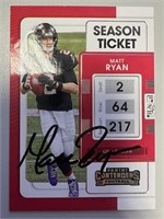 Falcons Matt Ryan Signed Card with COA