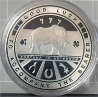 good luck challenge coin