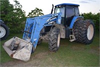 NEW HOLLAND TM190 TRACTOR WITH FRONT END LOADER