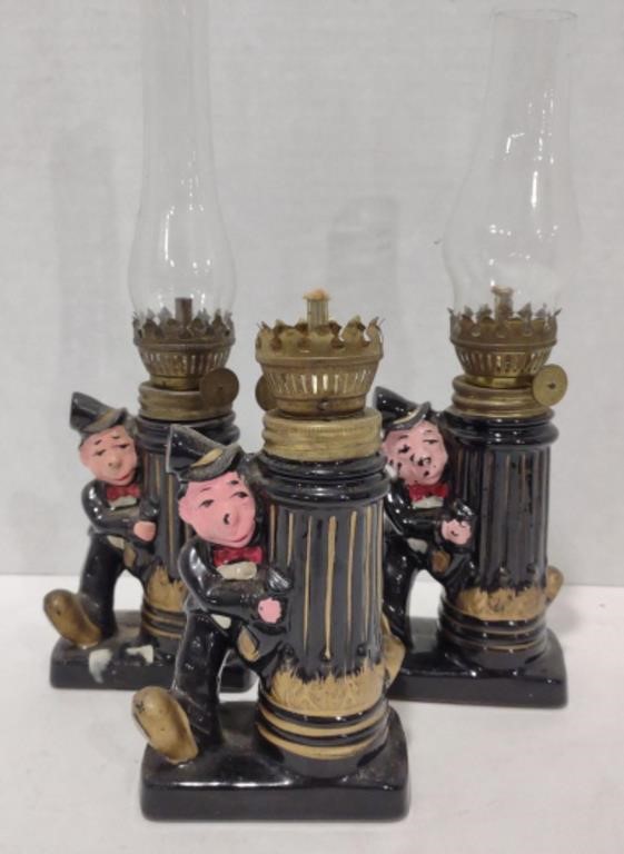 Ceramic Drunkard Oil Lamps, 5" *Bidding 1xqty