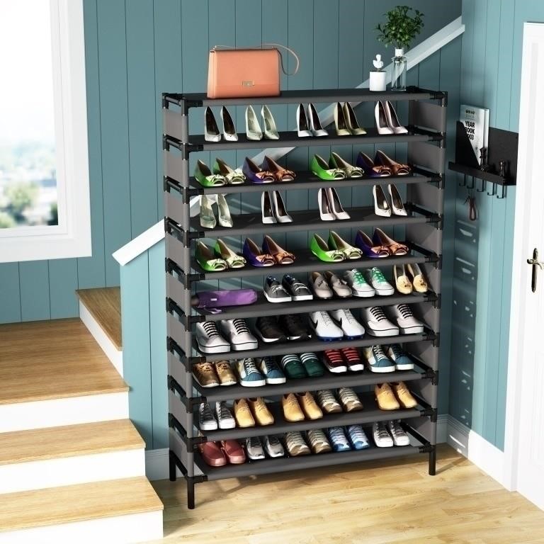 10-Tier Large Capacity Shoe Rack, Shoe Shelf