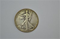 1937 Walking Liberty Silver Half Dollar