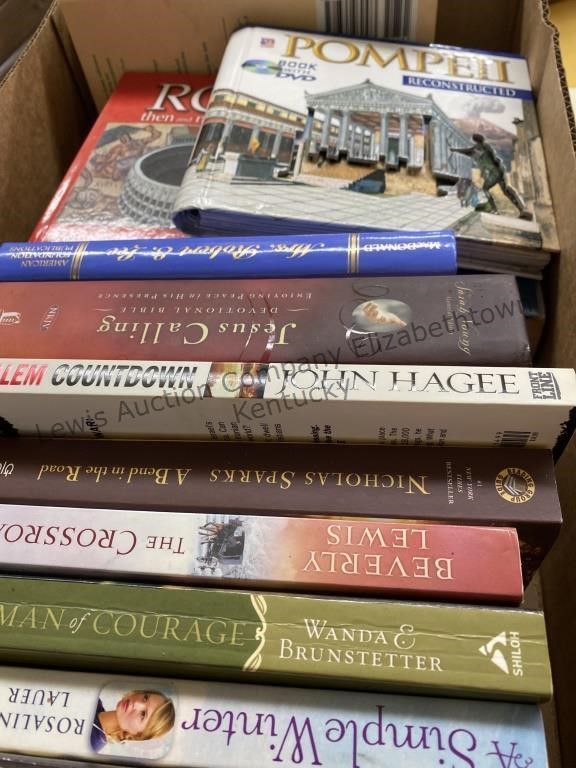 2 boxes of books, Ronald Reagan, world war 11, Ky