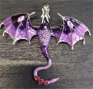 Purple dragon pin