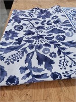 Blue and white wall hanging  12 x 12,  curtain 52