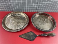 1896 SILVER PLATE SEAL OF UT PLATTER & MORE