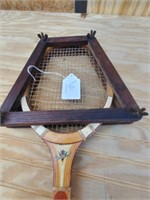 Vintage Wood Tournament Tennis Racket