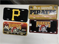 FOUR PIRATES LICENSE PLATES