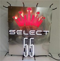 BUDWEISER SELECT 55 2 COLOR NEON - WORKING
