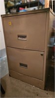 2-drawer legal size file cabinet and contents