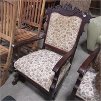 PARLOR UP. ARMCHAIR ROCKER