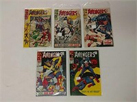 5 The Avengers comics. Including: 47, 48, 50, 51,