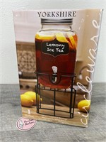 New 1 Gallon Glass Beverage dispense