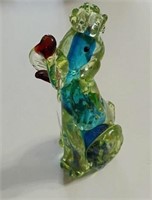 7" hand blown glass Poodle,  Murano? No chips or