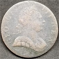 1775 George III Colonial/Revolutionary Halfpenny