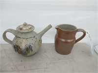 Ceramic Teapot & Pitcher