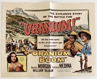 Uranium Boom vintage movie poster