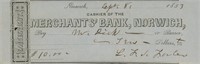 Lafayette Foster signed check-