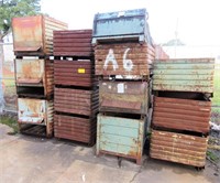LOT STEEL SCRAP-PARTS TUBS (*See Photo)